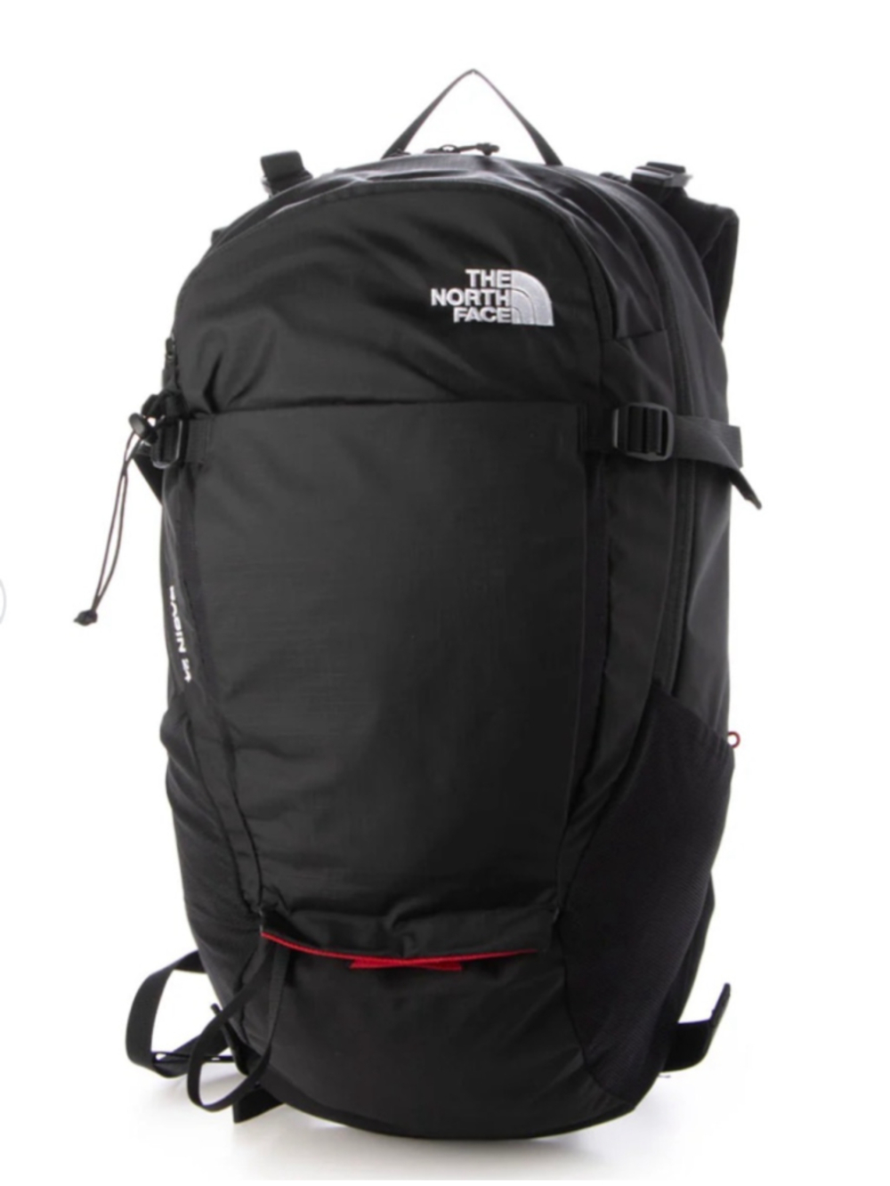 The North Face Trail Backpack Black Red Hiking Camping Travel Laptop Pack